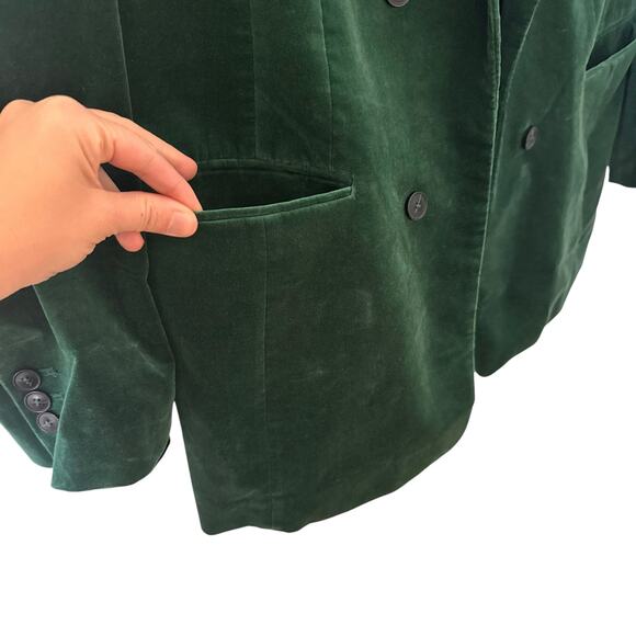 Talbots Velveteen Velvet Open Blazer Holiday Christmas Size 18 - Picture 7 of 14